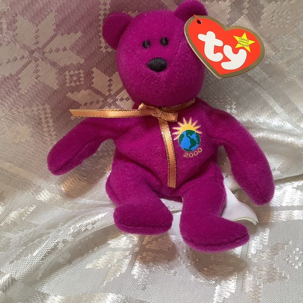 Ty Teenie Beanie Babies Millennium 2000 Bear McDonalds Toy 1999